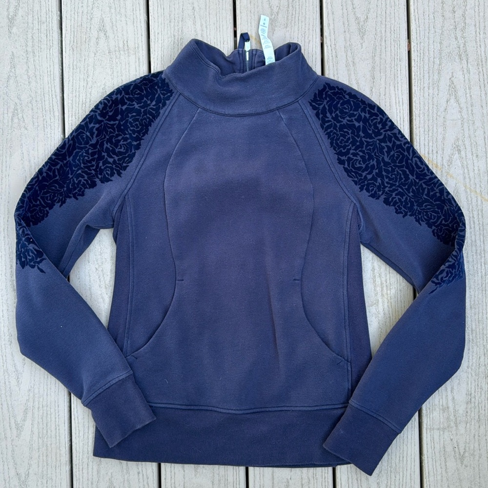 Lululemon Floral Flock Pullover Sweatshirt